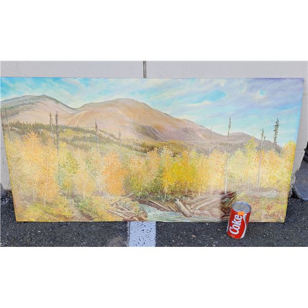 Original Oil Painting On Thin Wood Signed By O. Favor