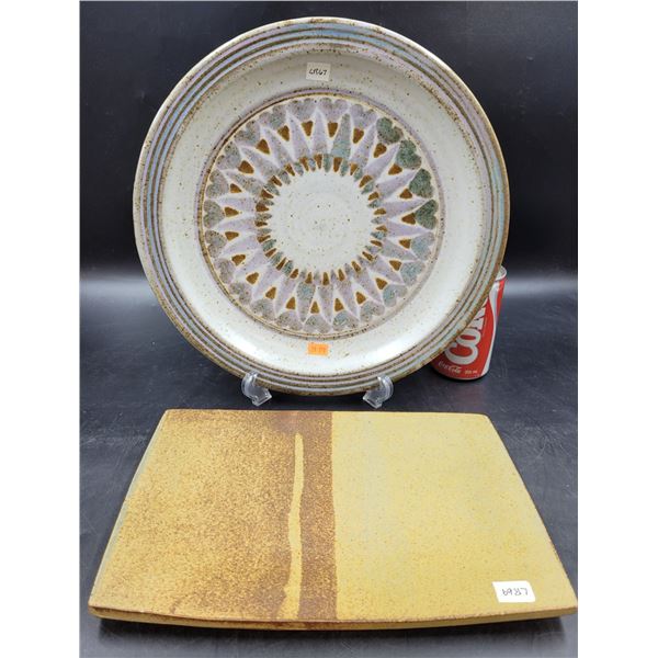 Vintage Stoneware Serving Platters