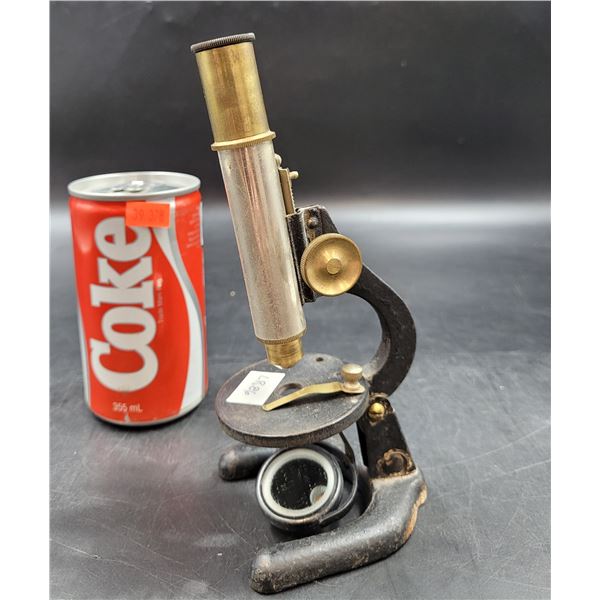 Small Vintage Microscope Manufactured In Japan