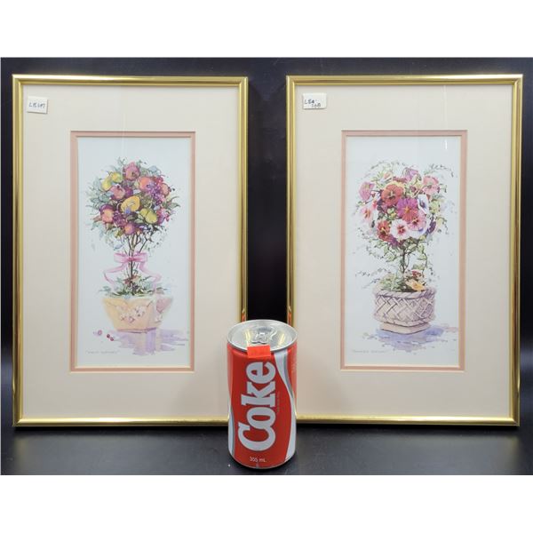 Marilyn Simandle "Fruit Topiary" Signed Made In Canada Framed & Matted Art