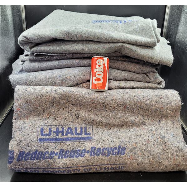 Stack Of U-Haul Moving Blankets