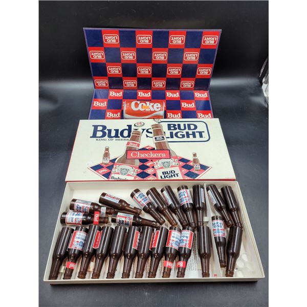 Vintage Budweiser Advertising Bud-Light Checkers Board Game