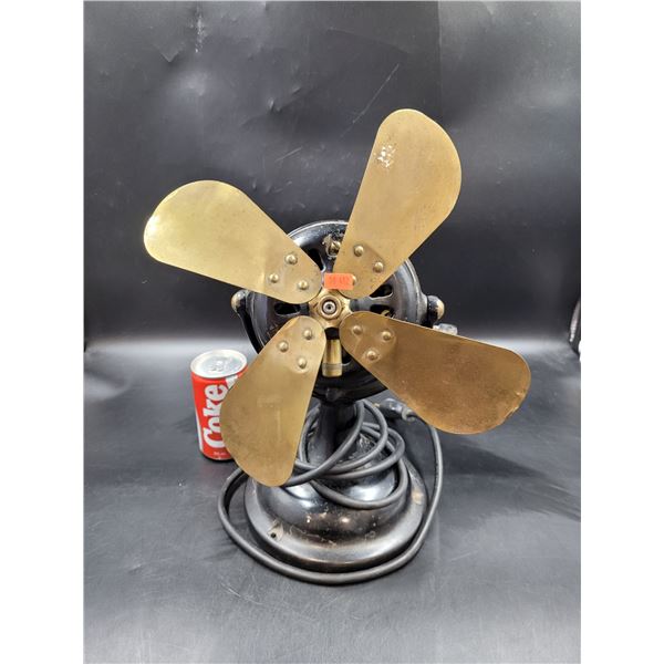 Vintage Heavy Metal Alternating Current Fan Motor Fan