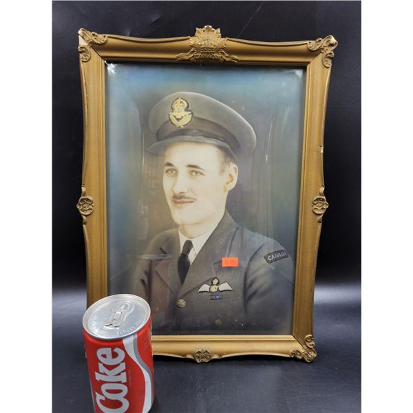 Vinatge Framed Military Portrait Photograph