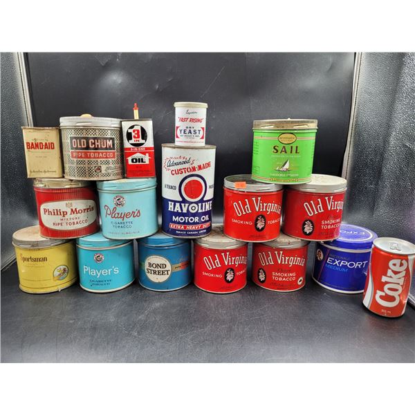 Vintage Tobacco and Baking Tins