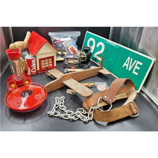 Miscellaneous Decor, Harness, and Dog Accessory Lot