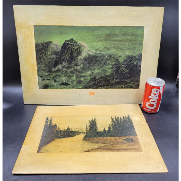 Signed Original Oil Paintings on Board