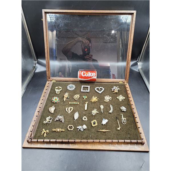 Jewelry Lot w/ Display Case