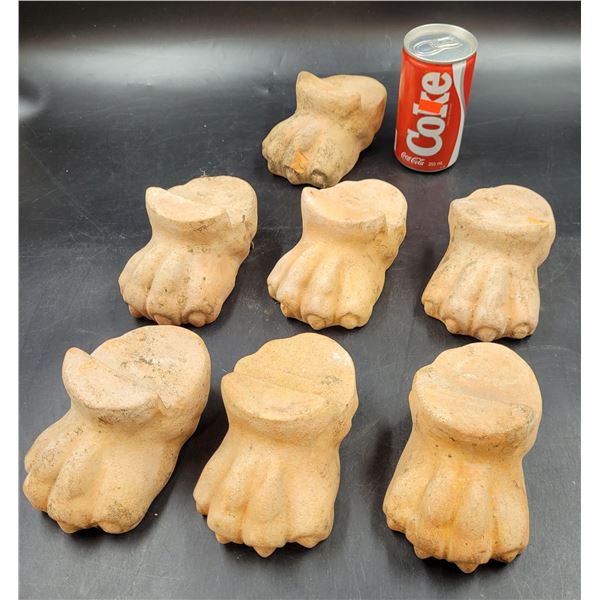 Terracotta Lion Paw Pot Feet