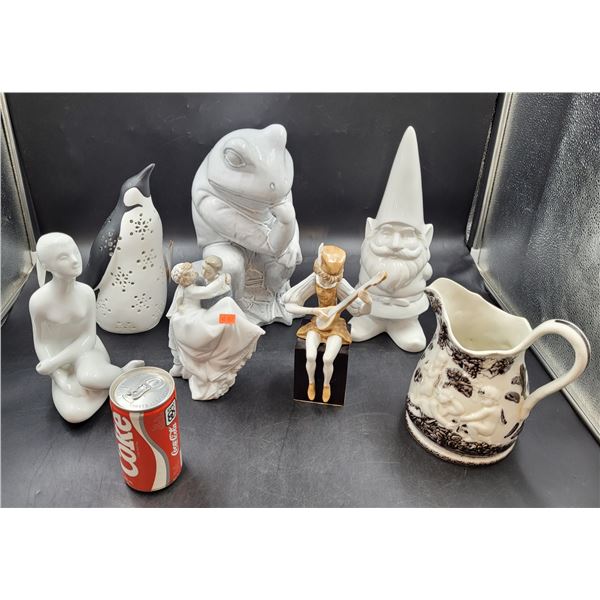 Pitcher & Figurine Lot