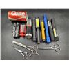 Image 1 : Flashlight Pocket Knife & Scissors Lot