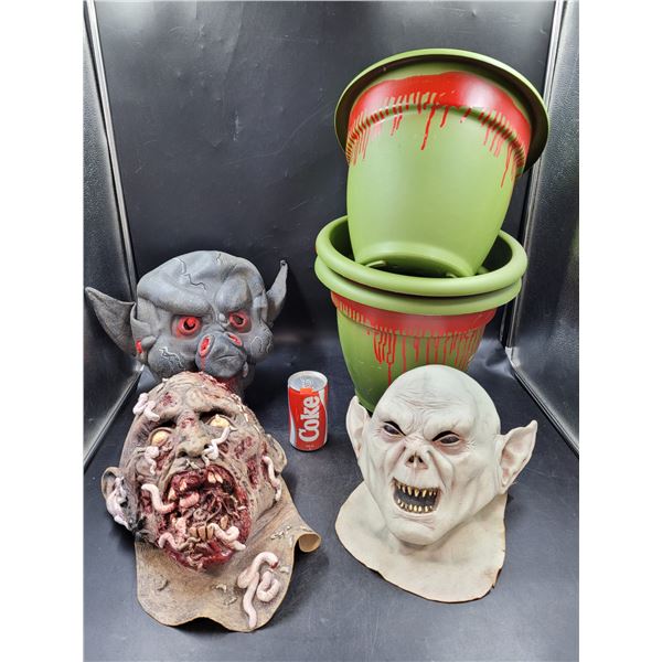 Halloween Masks & Planters