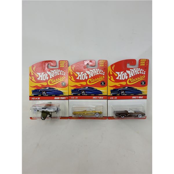 Hot Wheels Classics "Madd Propz" & 2 "1963 T-Birds"