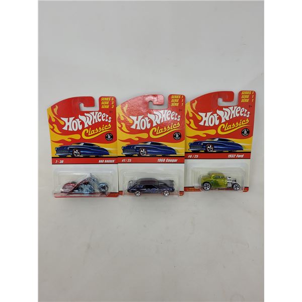 Hot Wheels Classics "Bad Bagger", "1968 Cougar" & "1932 Ford"