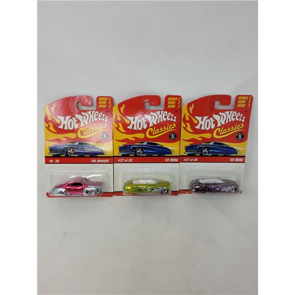 Hot Wheels Classics "Tail Dragger" & 2 " '49 Merc's "
