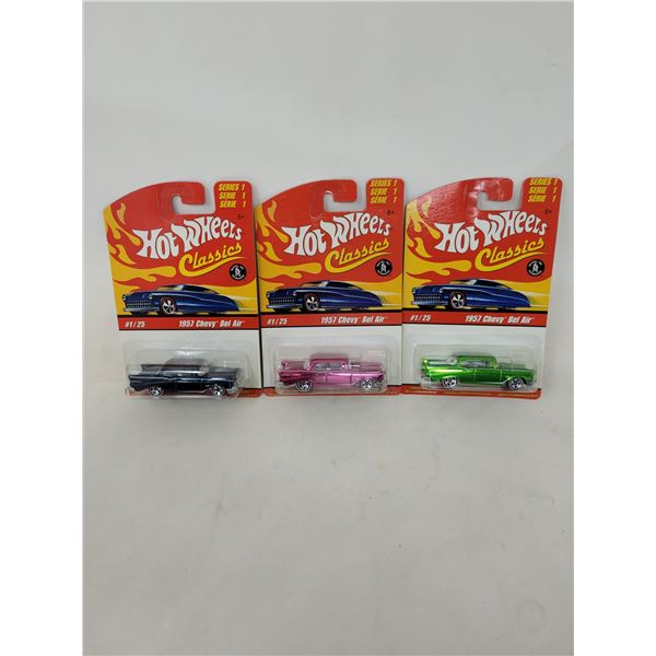 Hot Wheels Classics 3 "1957 Chevy' Bel Air's"