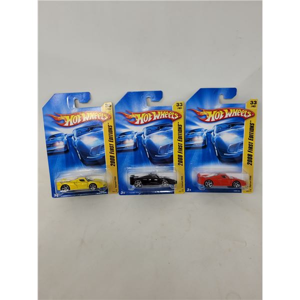 Hot Wheels 3 2008 First Editions "Ferrari FXX's" 33/38