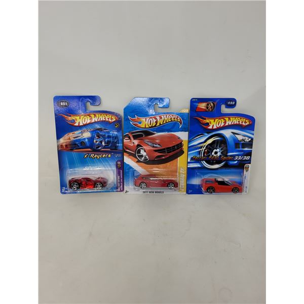 Hot Wheels "Ferrari 360 Modena", "Ferrari FF" & "Ferrari F430 Spider"