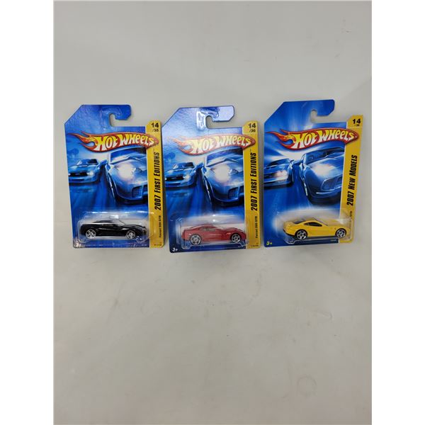 Hot Wheels 3 2007 First Editions/New Models "Ferrari 599 GTB's"