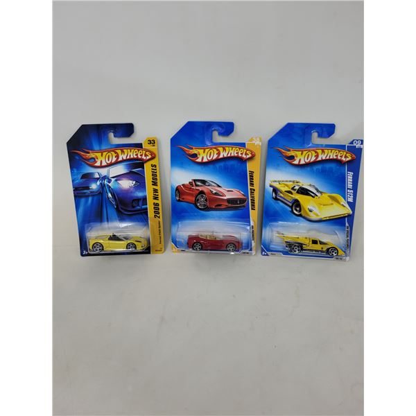 Hot Wheels "Ferrari F430 Spider", "Ferrari California" & "Ferrari 512M"