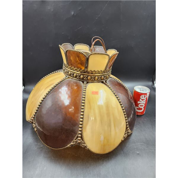 Antique Stained Glass Hanging Lamp