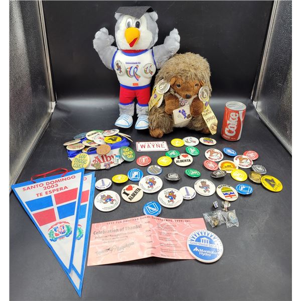 Stuffed Animals, Pin, Patch & Emblem Lot