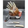 Knife Set w/ Sharpener
