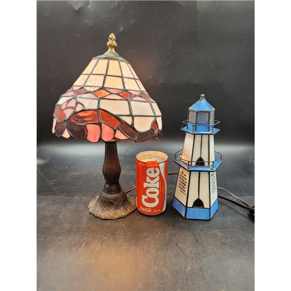 Stained Glass Lamp & Lighthouse Lamp