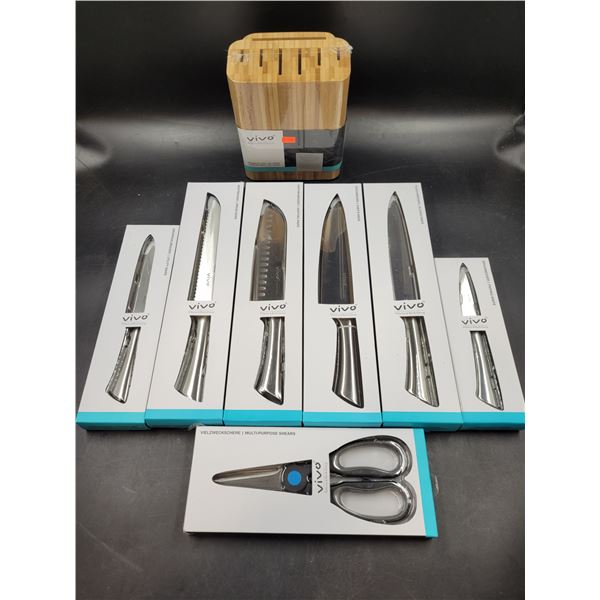 *New* Stainless Steel Knife Set & Scissors
