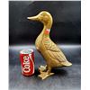 Image 1 : Large Vintage Solid Brass Standing Duck Décor