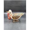 Image 1 : Wooden Carved Standing Duck Décor