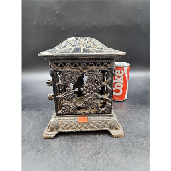 Vintage Japanese Cast Iron Grapevine Garden Lantern