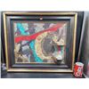 Image 1 : Framed Red Hawk Original Native Art