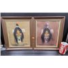 Image 1 : Pair Of Framed Native Signed Oil Paintings