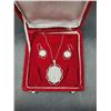 Sterling Silver .925 Necklace & Earring Set