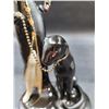 Image 3 : Art Deco Roaring 20's Lady with Panther Figure