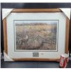 Image 1 : Framed Paul Rankin Deer & Landscape Print w/ Stamp 312/950