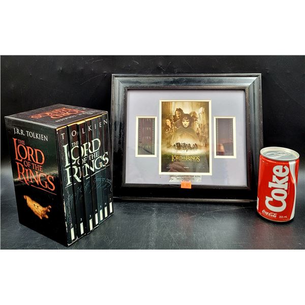 Framed Lord Of The Rings Print & Book Set