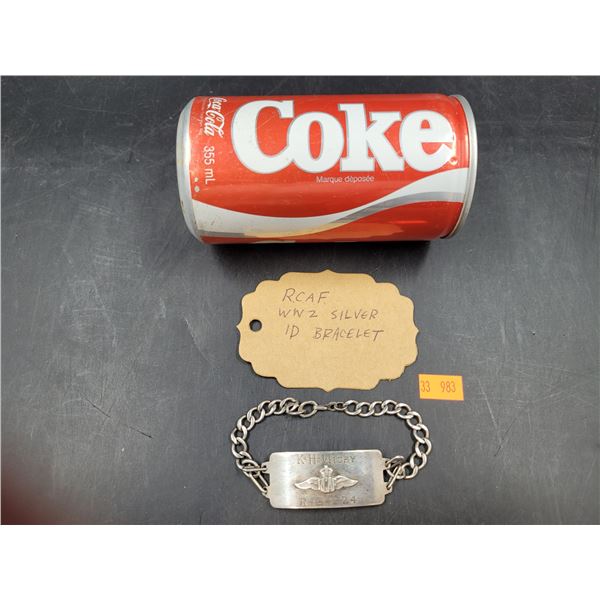 RCAF WW2 Silver ID Bracelet