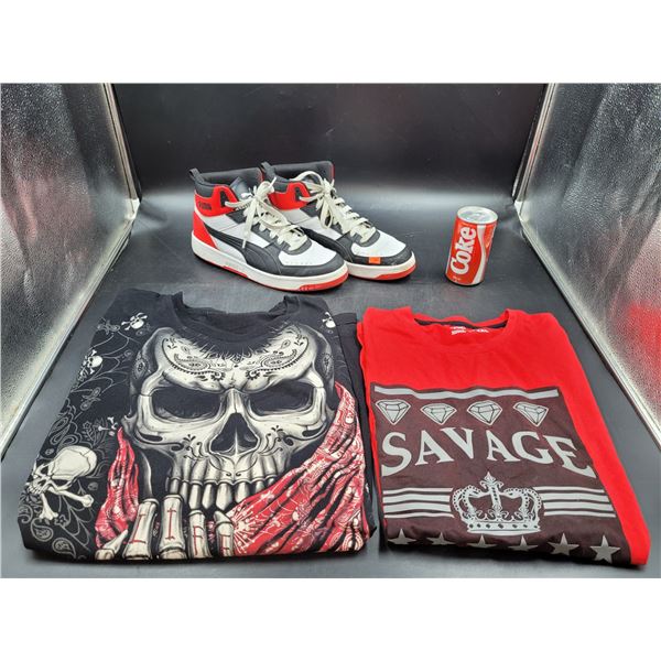 Puma Shoes & T-Shirt Lot
