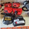 Image 1 : LOT OF MILWAUKEE M12, DEWALT AND CRAFTSMAN CHARGERS ALL WORKING