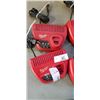 Image 2 : LOT OF MILWAUKEE M12 CHARGERS ALL WORKING