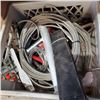 Image 2 : CRATE AND BOX OF ASSORTED HAND TOOLS AND SAW BLADES