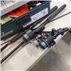 Image 2 : TACKLE BOX WITH TACKLE, WITH 2 SPINNING RODS, REEL AND BOIX OF ASSORTED TACKLE AND SUPPLY