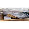 Image 2 : BOX OF ASSORTED BATHROOM HARDWARE INCLUDING TOWEL BARS AND TISSUE HOLDERS