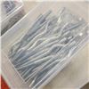 Image 2 : 3 PLASTIC BINS WITH ANCHOR BOLTS, AND NAILS