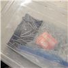 Image 3 : 3 PLASTIC BINS WITH ANCHOR BOLTS, AND NAILS