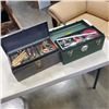 Image 1 : 2 TOOL BOXES WITH CONTENTS, ASSORTED LIKE TOOLS, HARDWARE