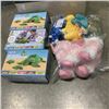 Image 1 : UNICORN WITH BABIES, DINOSAURS AND TURTLE PLUSH ANIMALS