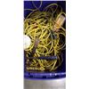 Image 2 : LARGE TOTE WITH EXTENSION CORDS AND ASSORTED TOOLS